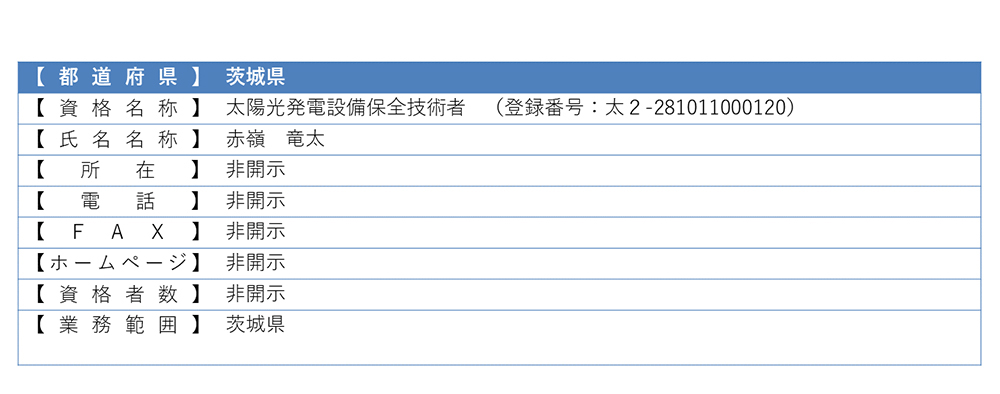 認定登録技術者情報13