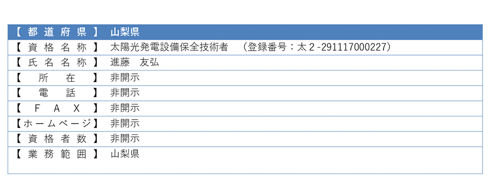 認定登録技術者情報15