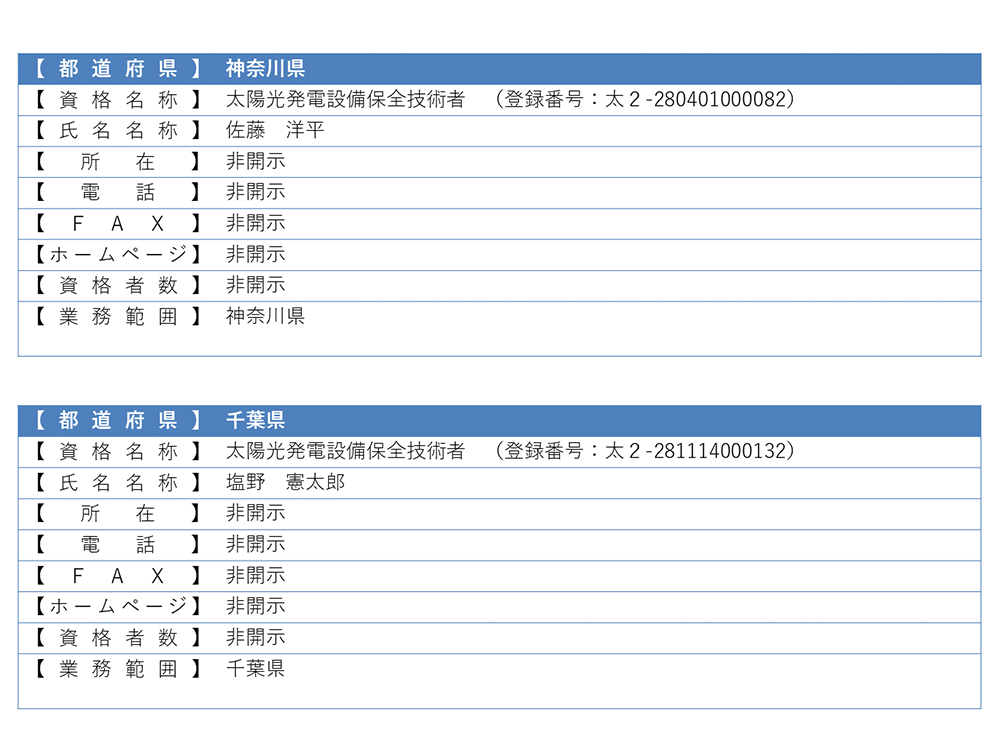 認定登録技術者情報6